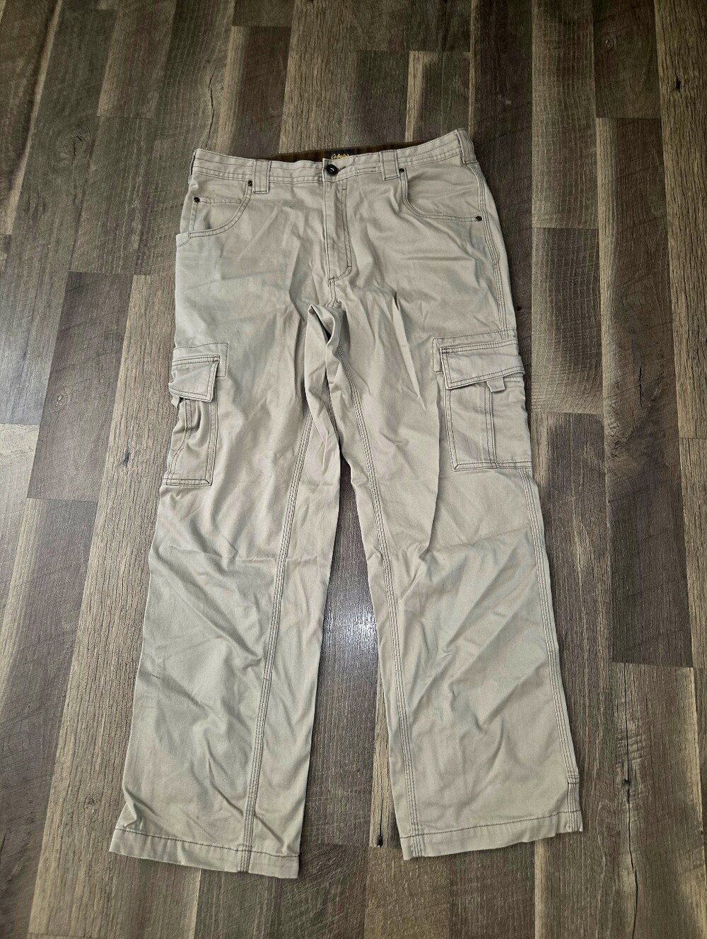 Cabela’s Men’s Cargo Pants W34 L32 Khaki Outdoor Hunting Utility